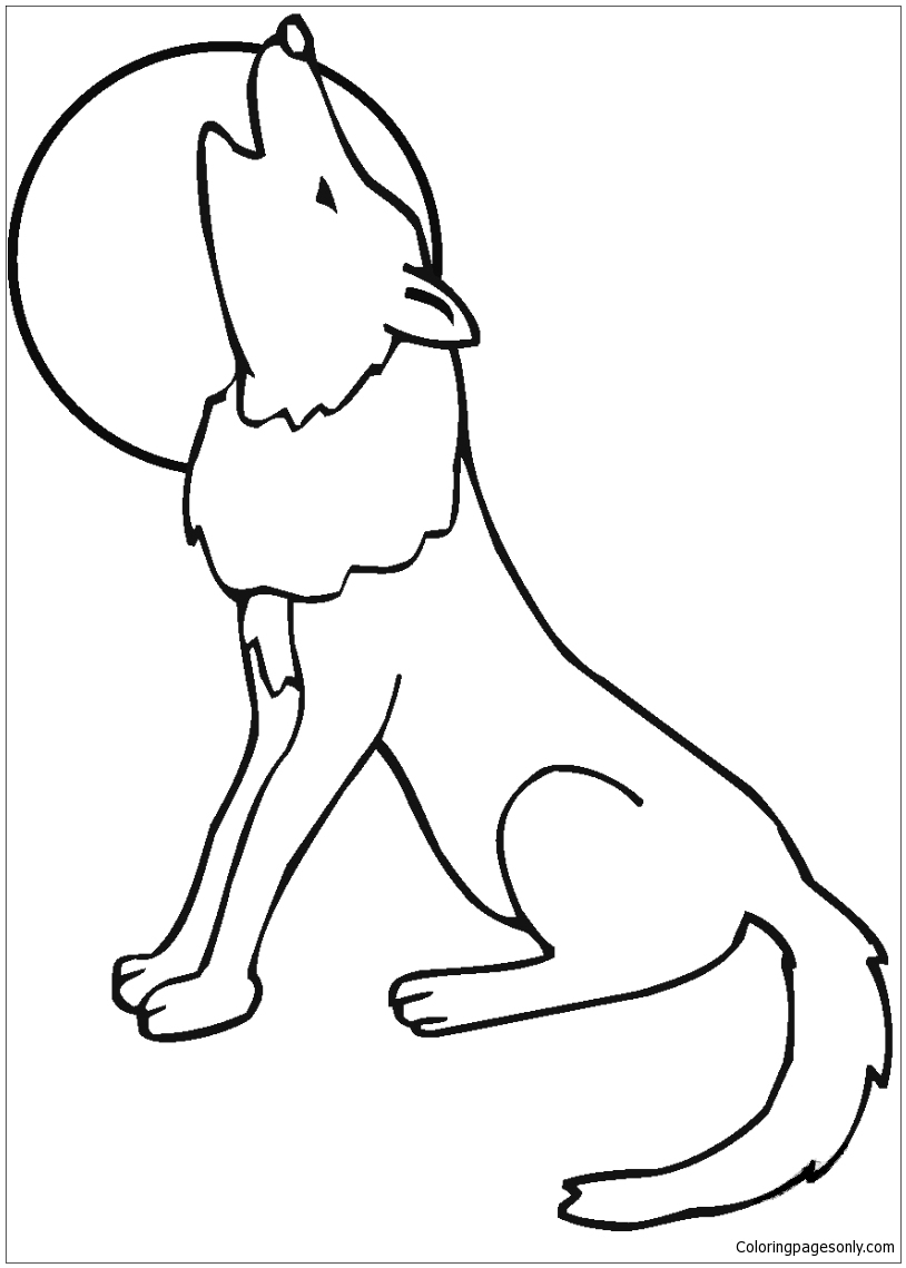 Coyote Howling Moon Coloring Pages Deserts Coloring Pages Coloring Pages For Kids And Adults