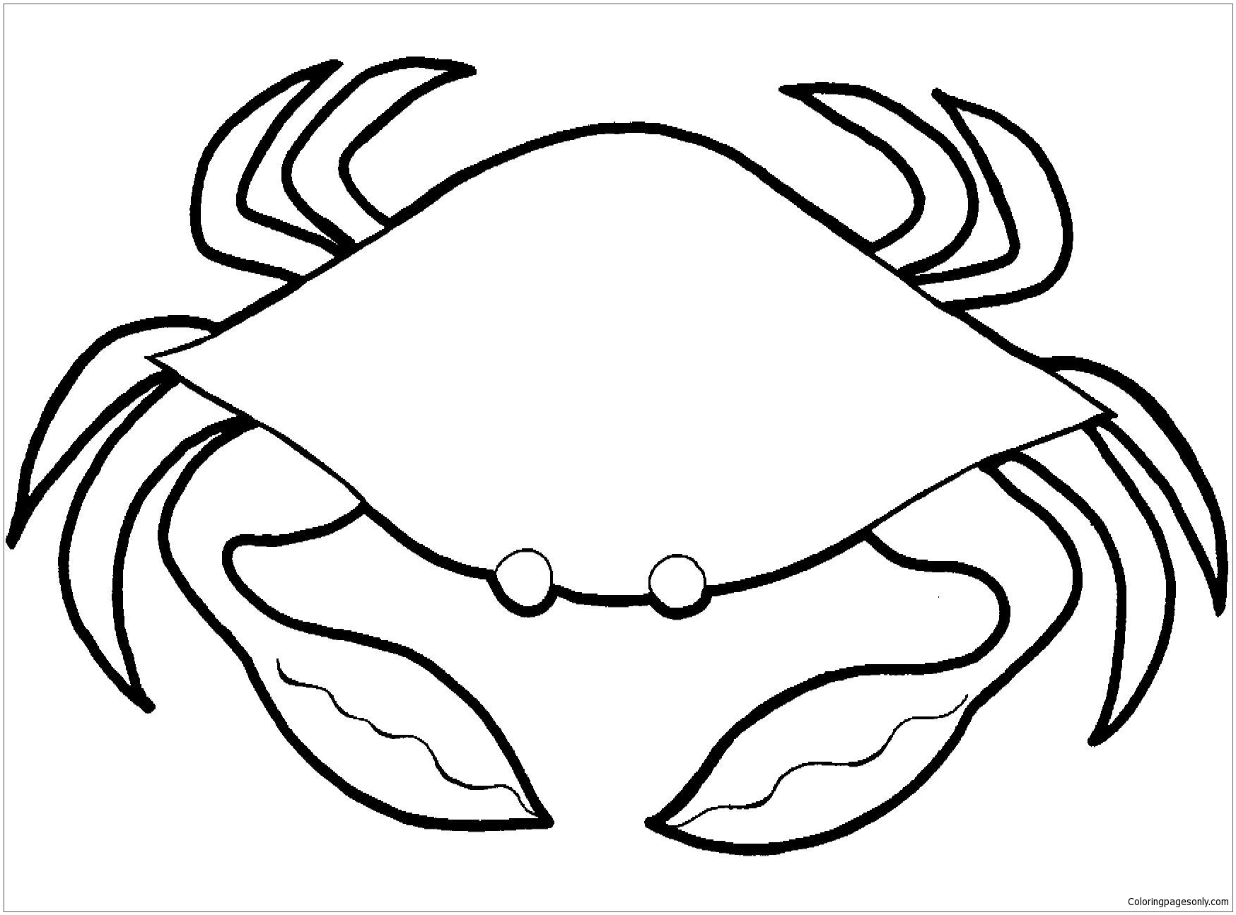 Crab From Moana 1 Coloring Pages