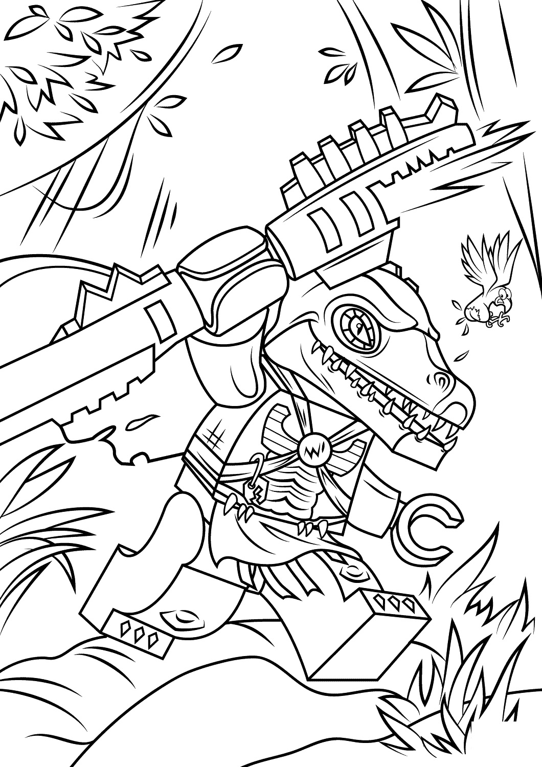 Cragger from Legends of Chima Coloring Page