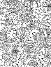 Crammed Summer Coloring Page