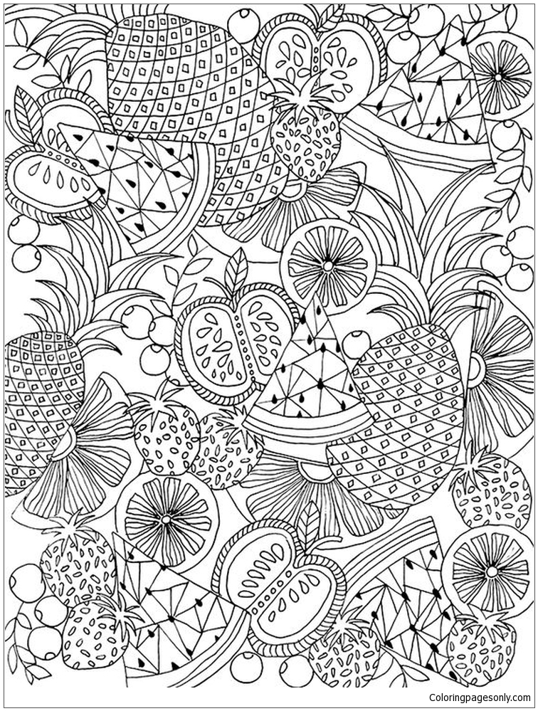 Crammed Summer Coloring Pages