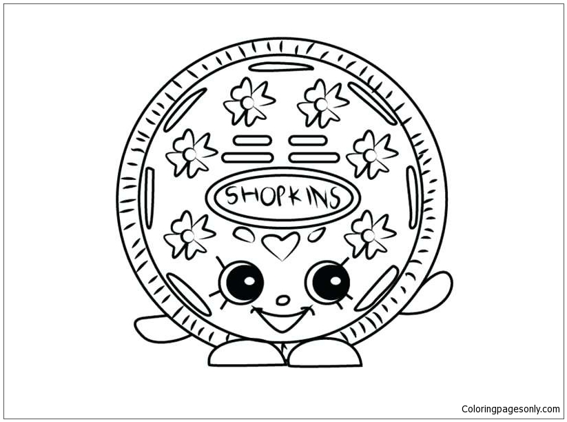 Download Cream Cookie Shopkin Coloring Page - Free Coloring Pages ...