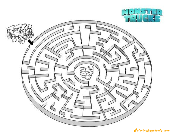 Creech sfida il labirinto di Monster Truck