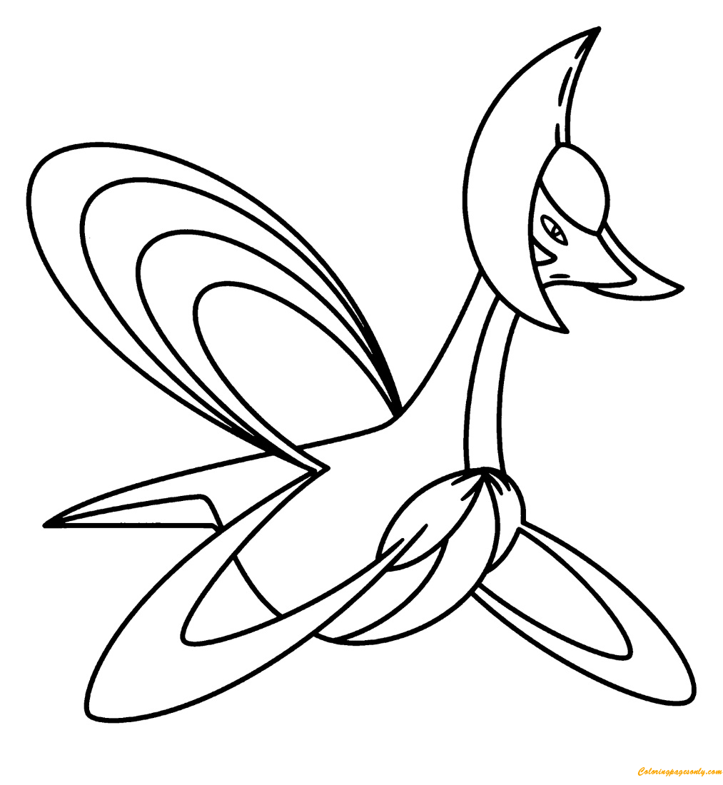 Cresselia Pokemon Coloring Pages