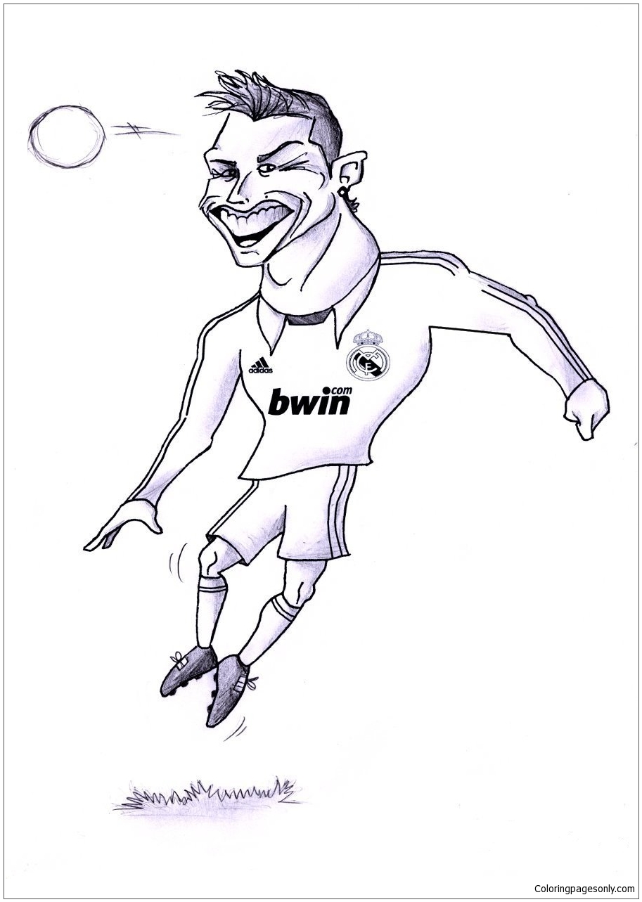 Cristiano Ronaldo Image Coloring Page Free Printable Coloring Pages