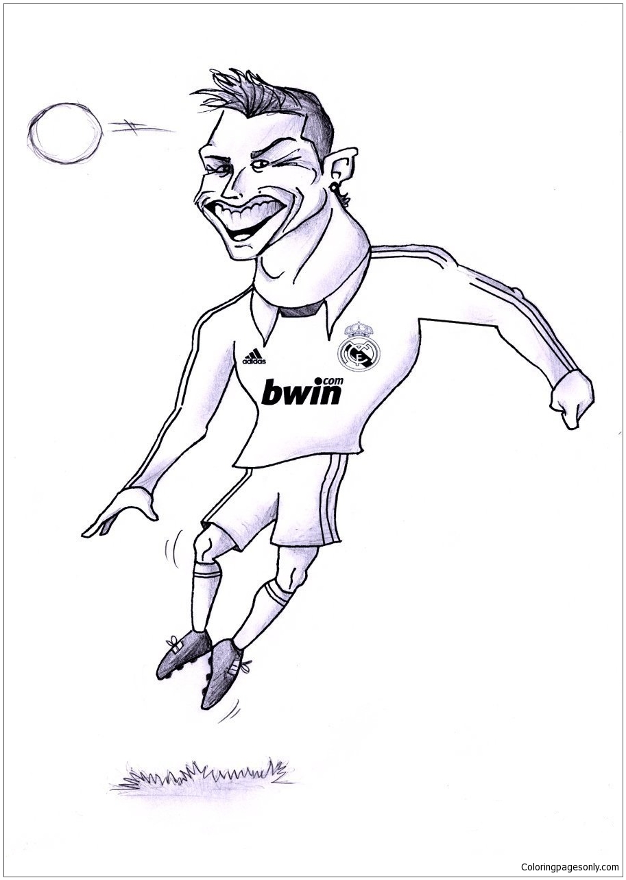 Printable Ronaldo Colouring Pages