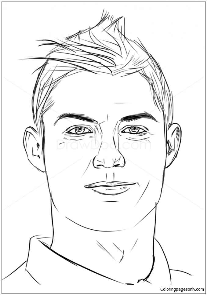 Ronaldo Soccer Coloring Pages Coloring Page