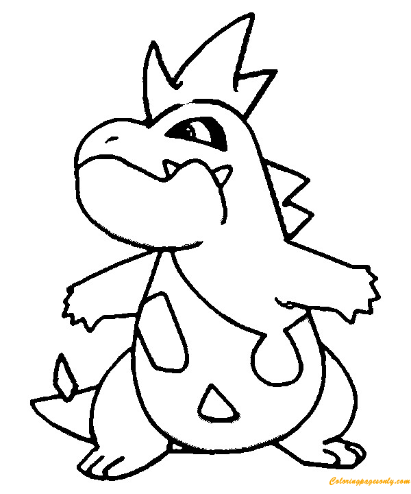 Croconaw Pokemon Coloring Pages