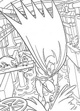 Cross The Space Underneath Coloring Pages