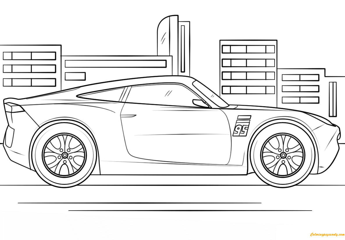 Cruz Ramirez From Cars 3 Disney Coloring Pages