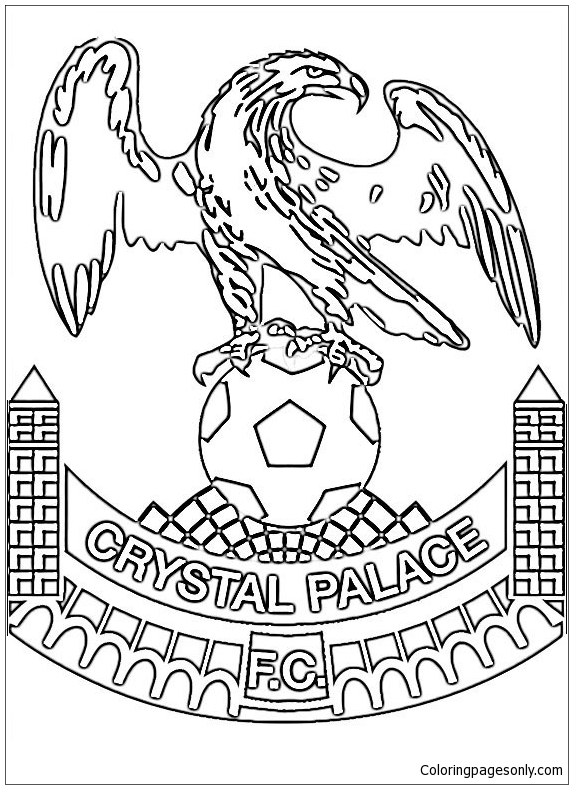 Crystal Palace FC aus England, Logos der Premier League-Mannschaft