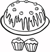 Cupcakes Coloring Pages
