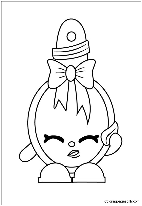 Curly Shopkins Coloring Page