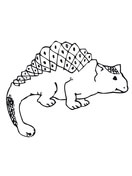Cute Ankylosaurus Coloring Pages