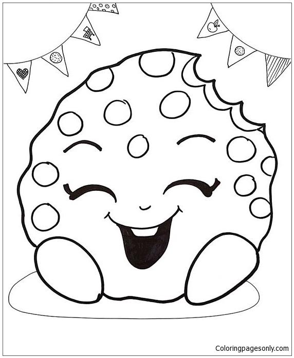 Cute Cake Shopkins Coloring Pages - Toys and Dolls Coloring Pages
