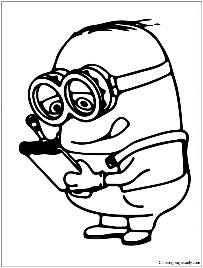 Cute Despicable Me Minion Coloring Pages - Cartoons ...