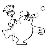 Cute Frosty Coloring Pages