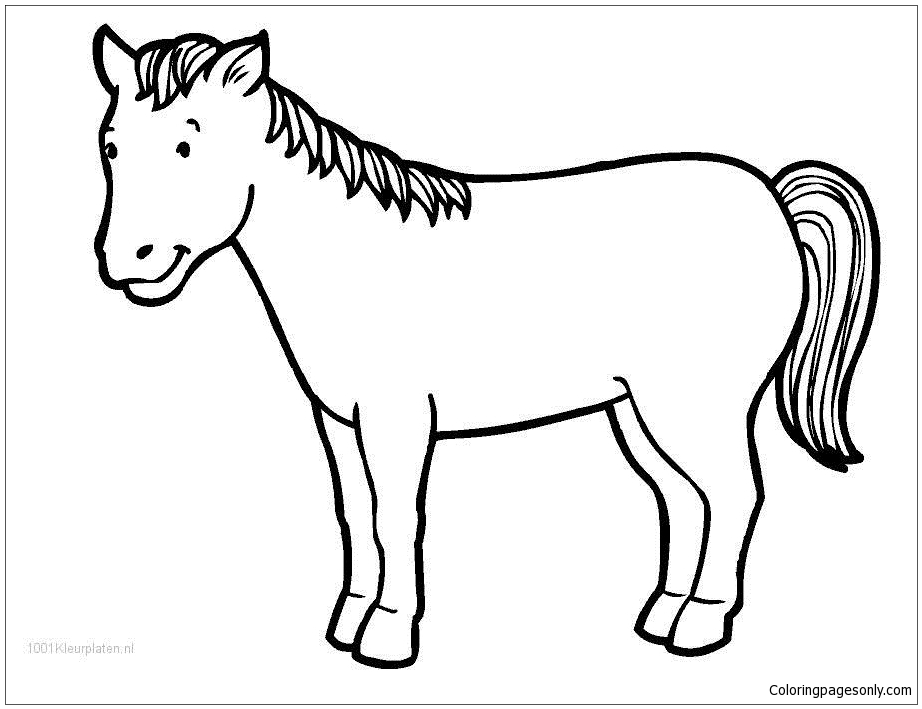 Cute Horse 1 Coloring Pages