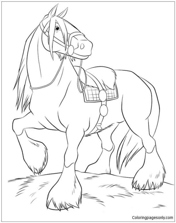 Cute Horse 2 Coloring Pages