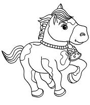Cute Horse Coloring Pages