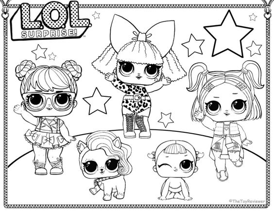 Cute Lol Surprise Doll Coloring Pages