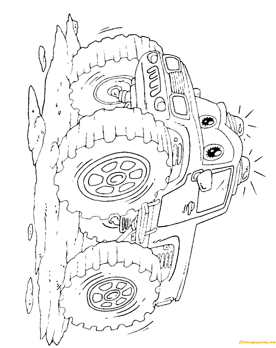 Cute Monster Truck Coloring Pages