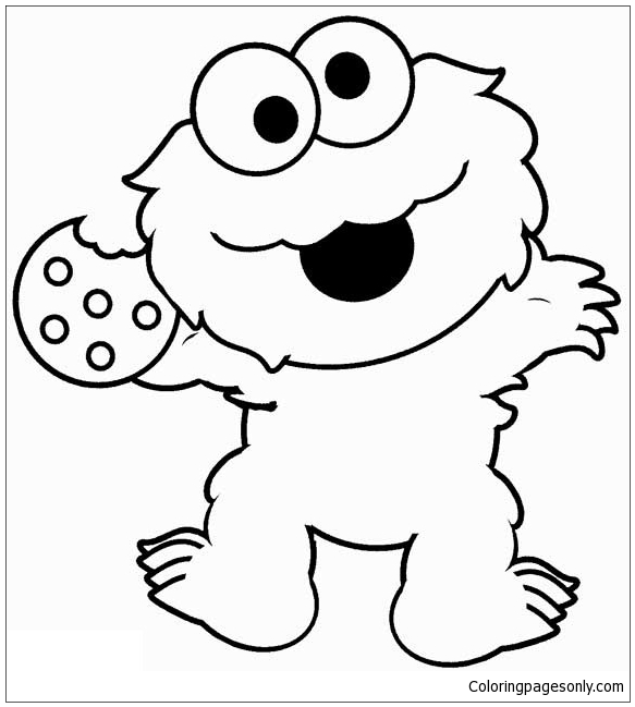 Download Cute Monster Coloring Page - Free Coloring Pages Online