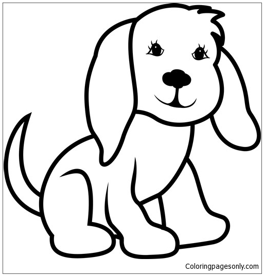 Cute Puppy 12 Coloring Pages