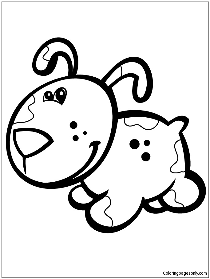 Cute Puppy For Toddlers Coloring Pages