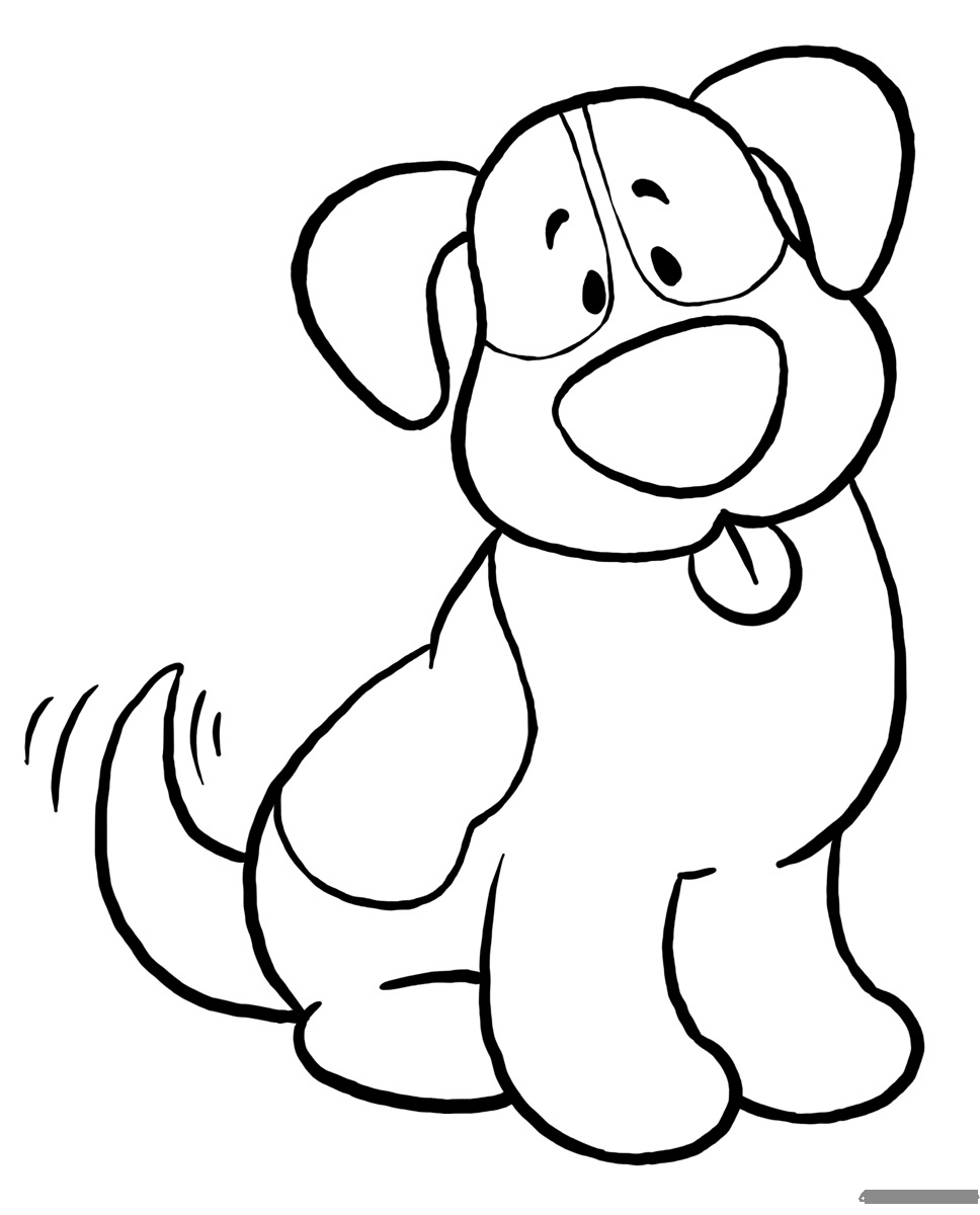 Cute Puppy Coloring Page Free Coloring Pages Online
