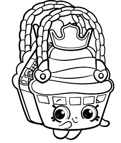 Cute Shopkins Coloring Page