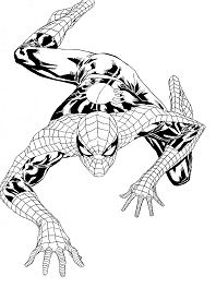 Cute Spiderman Coloring Page