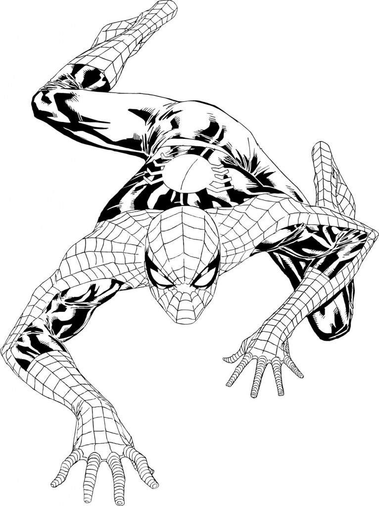 Download Cartoon Network Spiderman Cartoon Images For Colouring