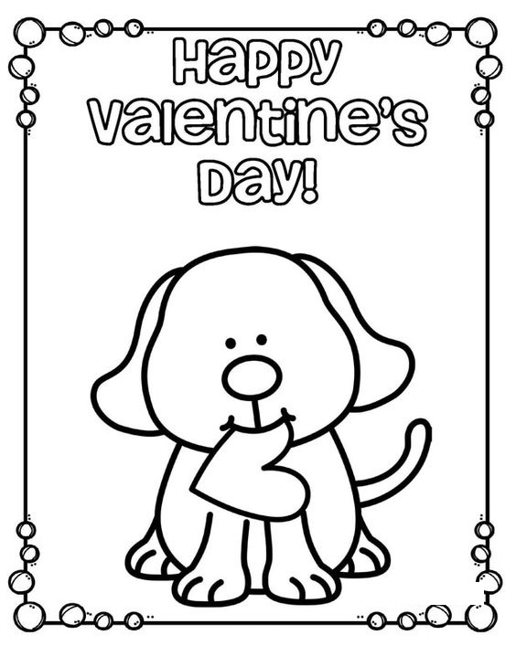 cute coloring pages for valentines day