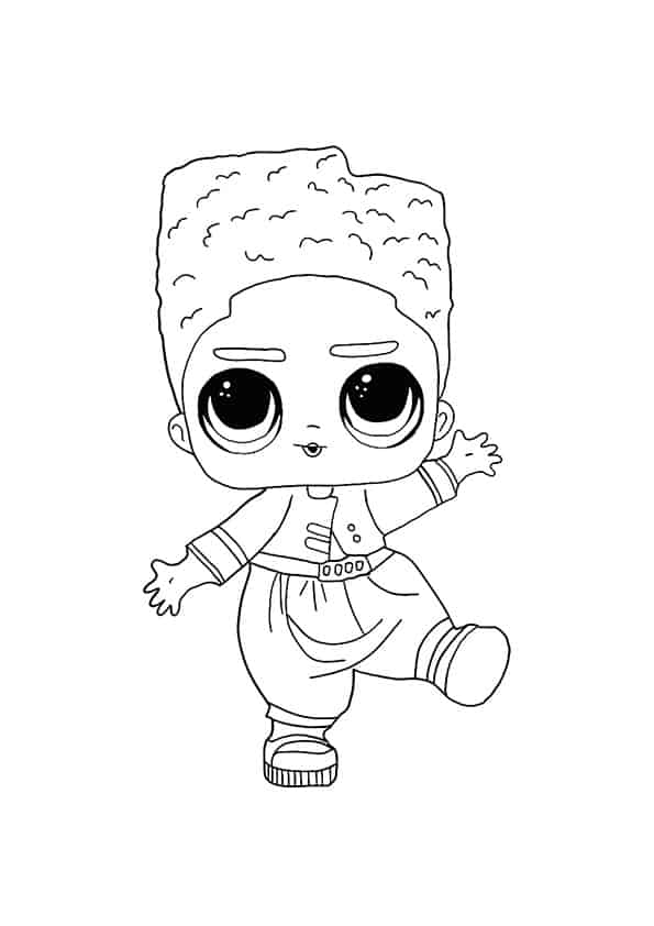 Lol Suprise Doll Da Fresh Coloring Pages