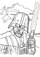 Darth Vader Character of Star Wars Coloring Pages