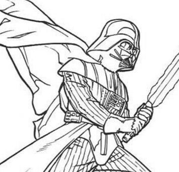 Darth Vader Symbol Coloring Page