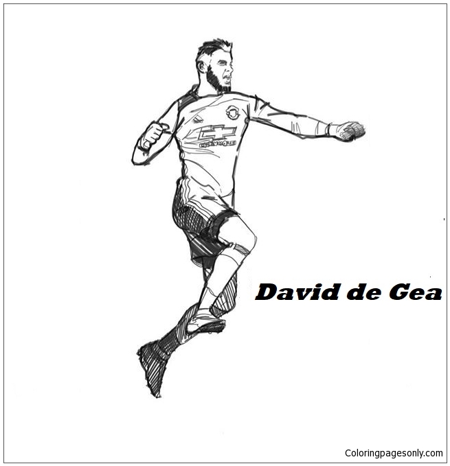David de Gea-image 6 Coloring Page