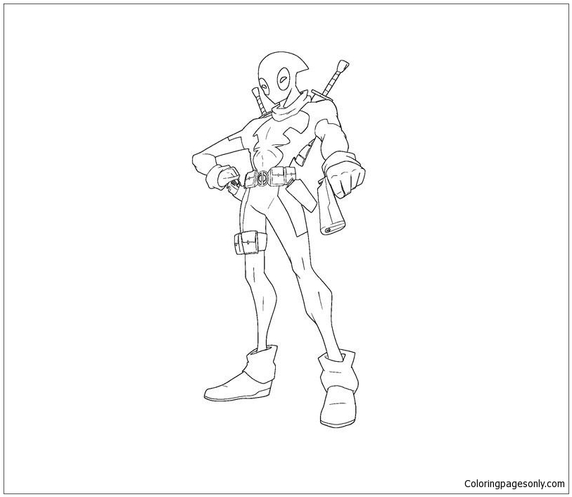 Deadpool 27 Coloring Pages