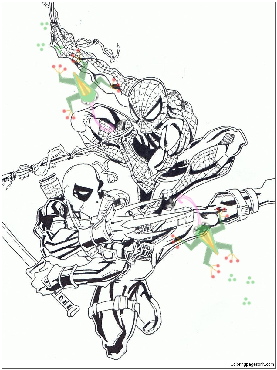 Deadpool en Spider-Man 1 van Deadpool