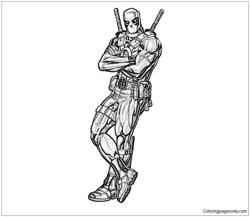 Deadpool Drawing Coloring Pages