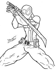 Download Mortal Kombat Of Deadpool Coloring Page - Free Coloring Pages Online