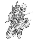 Deadpool Online 12 Coloring Pages