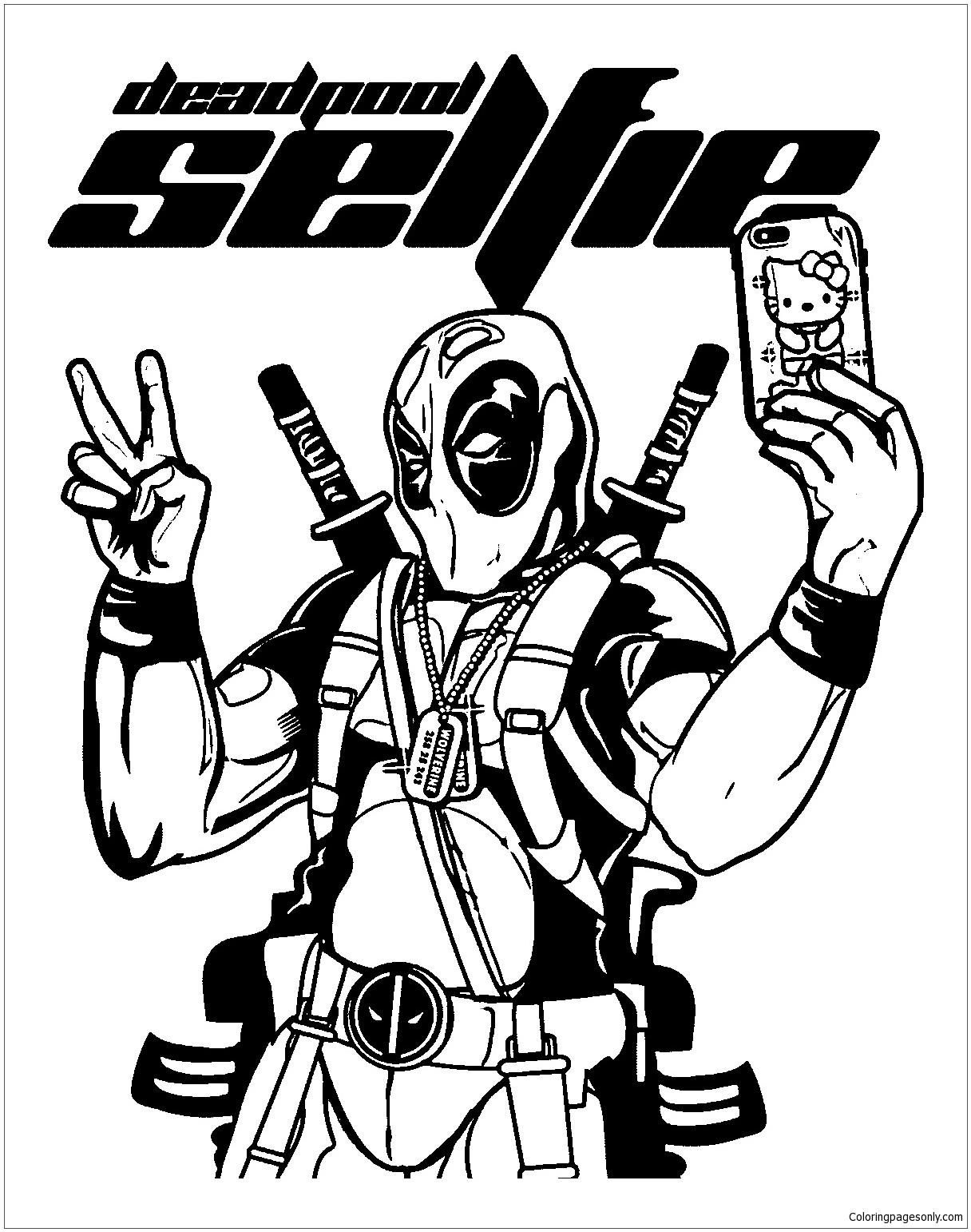 Deadpool-selfie uit Deadpool