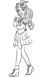 Descendants Wicked World Freddie Coloring Page