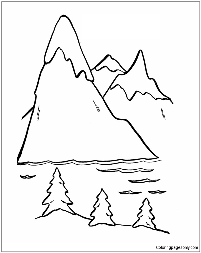 Download Design Mountain Coloring Pages - Nature & Seasons Coloring Pages - Free Printable Coloring Pages ...