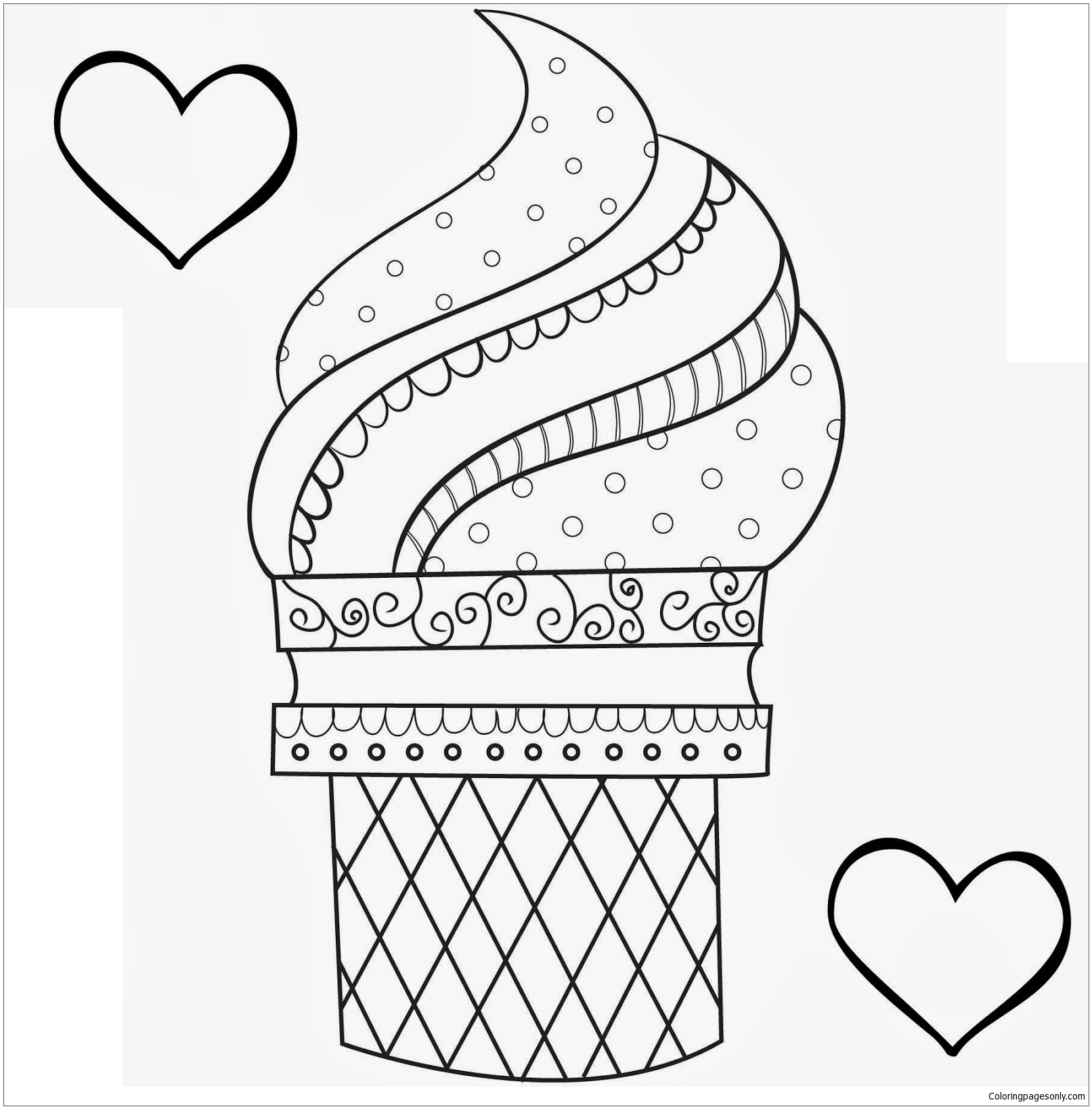 Dessert New Coloring Pages - Food Coloring Pages ...