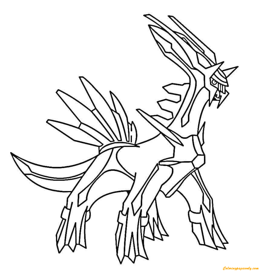 Dialga Pokemon Coloring Pages - Cartoons Coloring Pages - Free