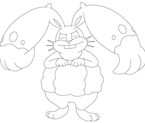 Diggersby Pokemon Coloring Pages