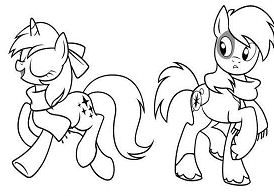 Dinky Hooves 我的小马 Coloring Page